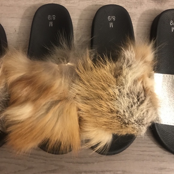 Real fur slippers - Picture 4 of 6